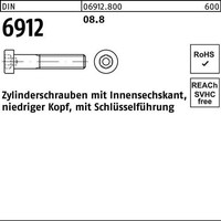 Zylinderschraube DIN 6912 Innen-6Kt M8X 30 8.8 200 StüCk