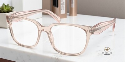 PRADA PR 17ZV 15J1O1 Crystal Pink Demo Lens 52 mm Women's Eyeglasses