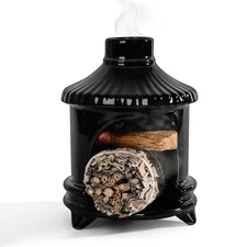 Palo Santo Holder, Mini Fireplace Palo Santo Burner, Handmade Ceramic Smudge ...