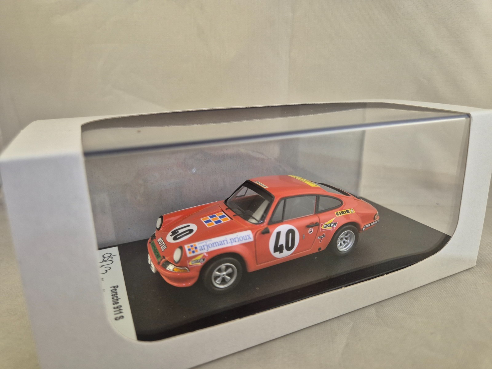 Porsche 911 miniature Le Mans 1972 Trofeu cadeau idéal pour collectionneur