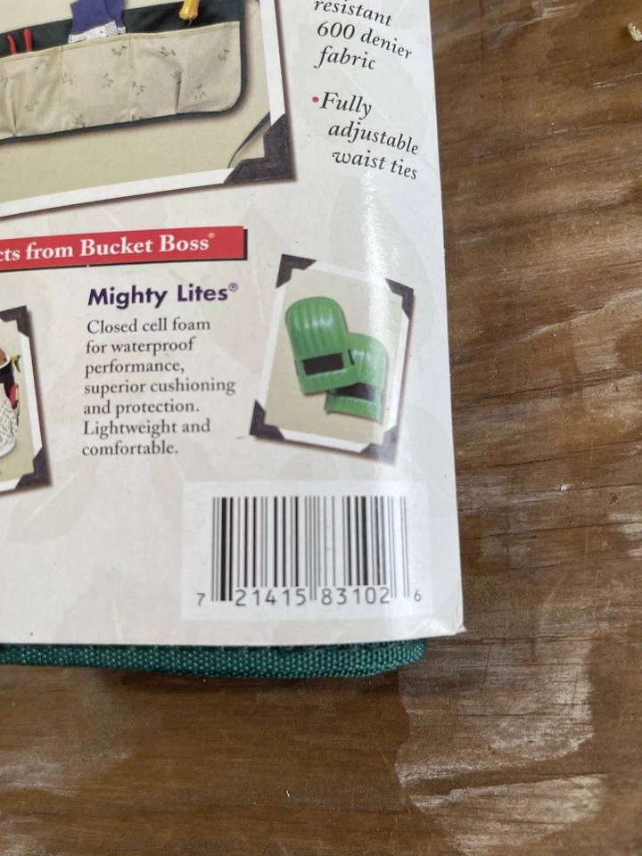 Vintage 1998 Original BUCKET BOSS Garden Waist Apron Duckwear Canvas Fiskars - Image 4 of 4