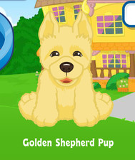 Webkinz Classic Golden Shepherd Pup Virtual PET Adoption Code Only Messaged