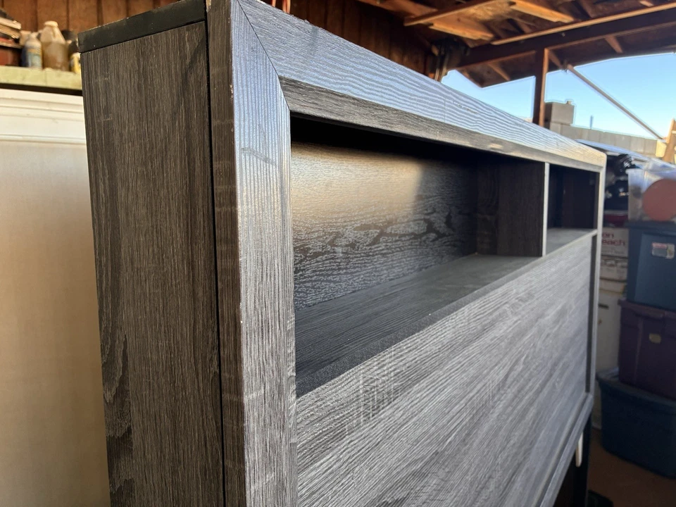 Wooden Headboard With Shelves For A Queen Size Bed, ￼￼￼ - Image 3 of 4