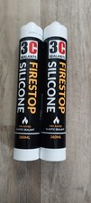 X2.    3C Sealants Firestop Silicone Fire Rated Elastic Sealant 380ml (Black) 