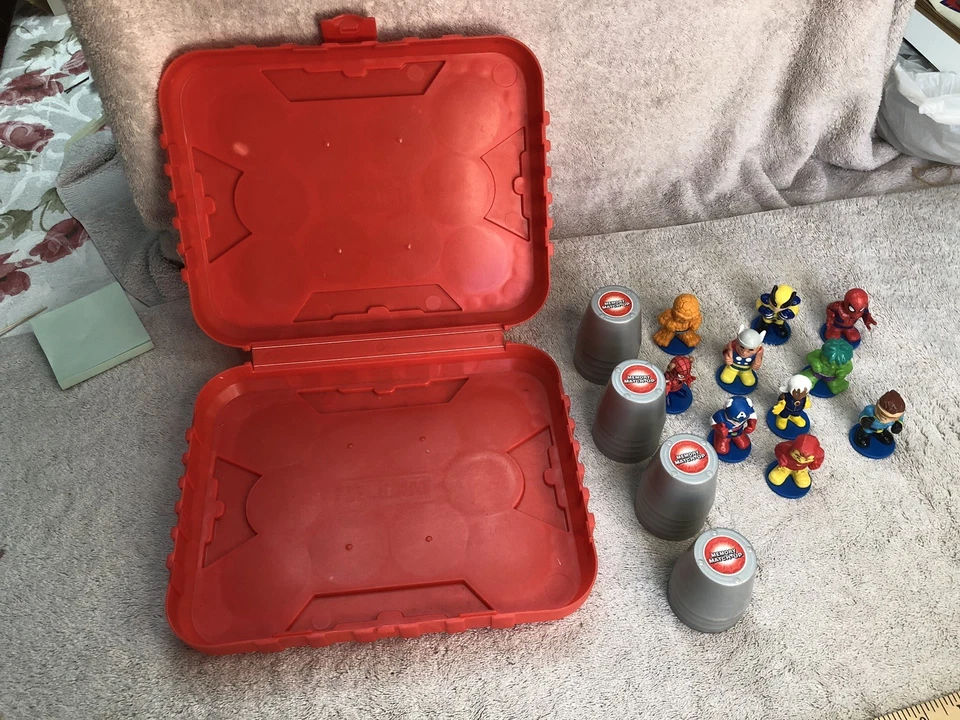 Marvel Spider-Man & Friends 10 Figure 3D Memory Match-Up Game 2005 Missing 1 Cup - Image 3 of 4