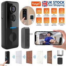 Smart WiFi Security Video Doorbell Camera Wireless HD with Chime No Monthly Fee