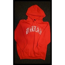 Dallas Rhinestone Red Hoodie
