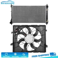 Aluminum Radiator and Cooling Fan Kit For 2015 2016 2017 2018-2020 Dodge Durango