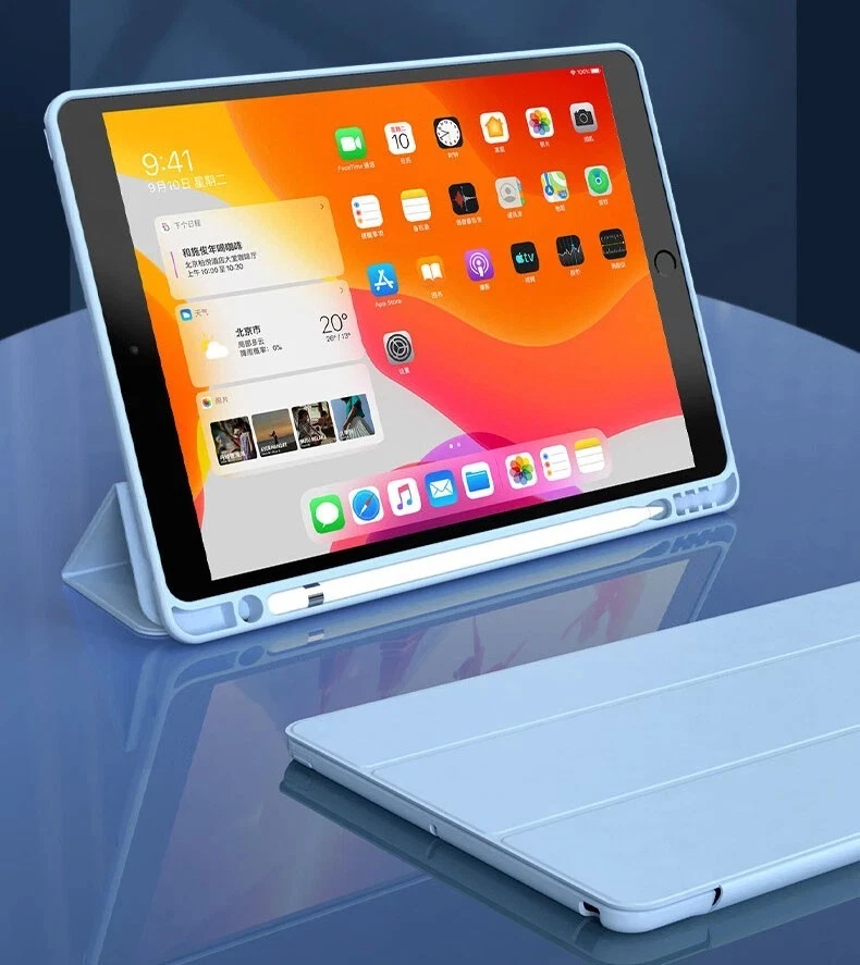 ZryXal Custodia Per IPad Pro 11 2020/2018 – Con Portapenne, Ricarica Wireless, Autosleep, Angoli Regolabili, Nero - 2
