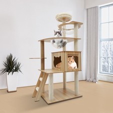 5-Tiers Cat Tree Tower Scratching Posts Cat Condo Trees for Large Cats Bed Toy