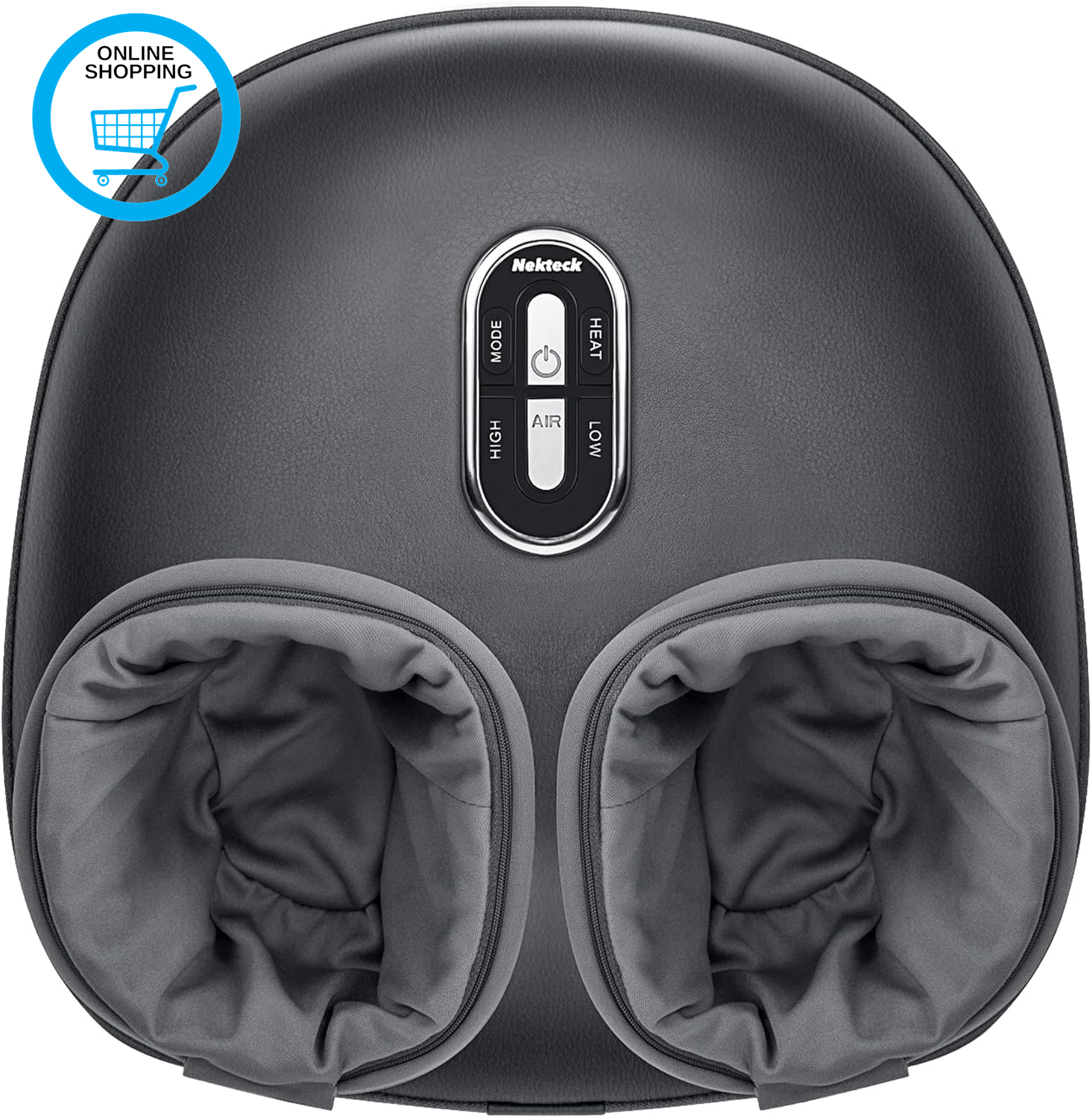 Foot Massager with Heat, Shiatsu Feet Massage Machine Deep Kneading, Air Compres