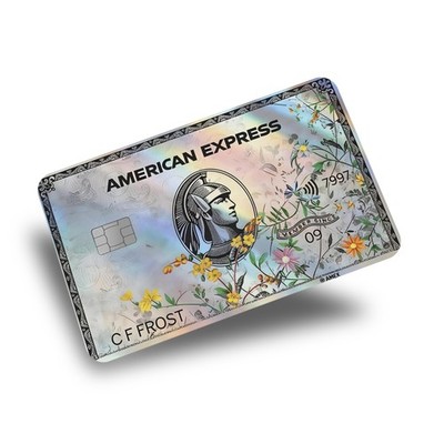 holographic credit card Blooms "Charizard" Cover Blooms Emporium American Express Holographic Credit Card