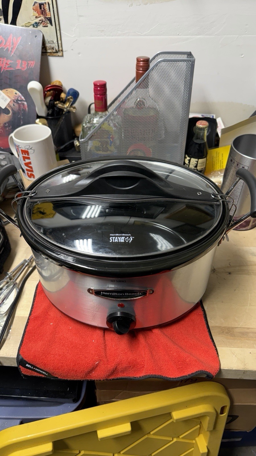 Hamilton Beach 33162 Stay or Go 6 Qt Slow Cooker. Stainless 