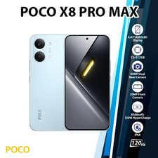 Xiaomi POCO X8 Pro Max Android Cell Phone (12GB+512GB/BLUE/Dual SIM/Unlocked)