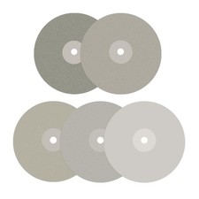 5 PCS Diamond Flat Lap Wheel Disc 6" x 1/2" Arbor Hole Abrasive Grit 80...