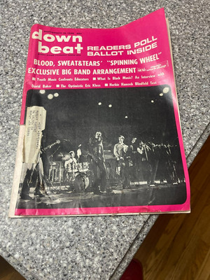 1969 SEPTEMBER 18 DOWN BEAT MAGAZINE - BLOOD SWEAT & TEARS COVER