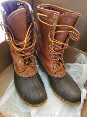 ?EUC ? L.L. Bean? MENS 8” BEAN BOOTS TAN LEATHER  display picture 2