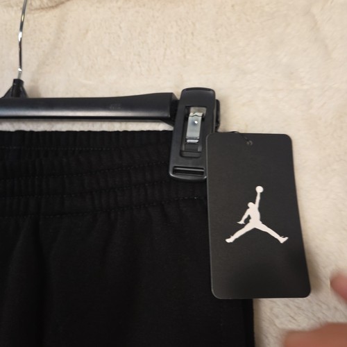 Nike Air Jordan JumpMan Boys SZ LG Athletic Logo Black Track Sweat Pants NWT - Picture 2 of 8
