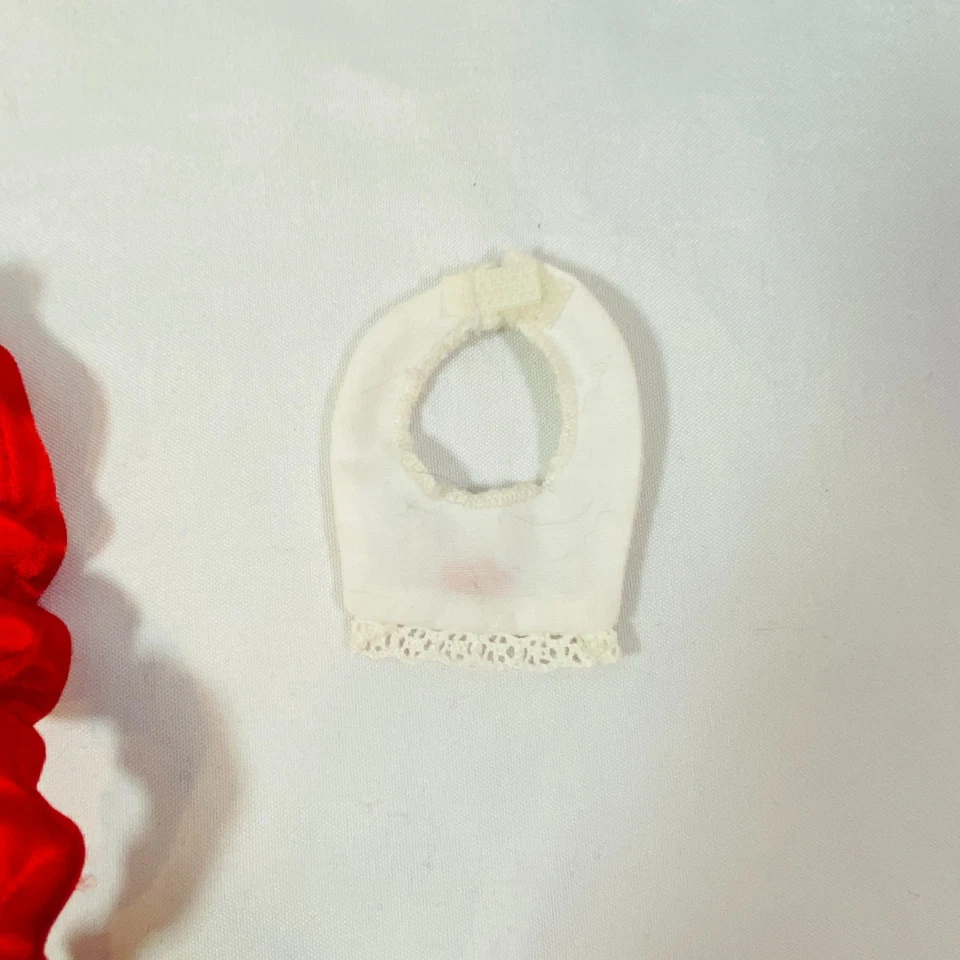 15" American Girl Doll Bitty Baby 1995 Christmas Dress Red Headband, Shoes, Bear - Image 3 of 4