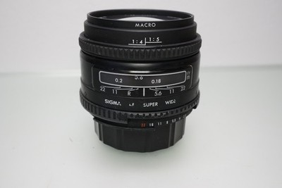 Sigma Super Wide II Objektiv 24 mm f/2,8 Weitwinkel 1:4 Macro MF Nikon Ai-S F Mount