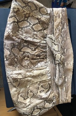 Python Zippered Clutch Bag - Exotic skin
