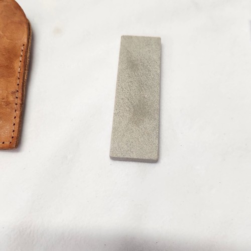 Hard Arkansas Sharpening Whetstone with Leather Pouch Honing Stone - Picture 4 of 7