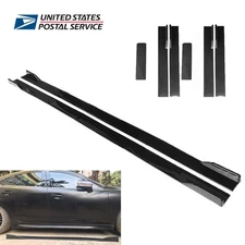 78.7''Universal Lower Side Skirts Body Apron Lip Splitter Rocker Panel Extension
