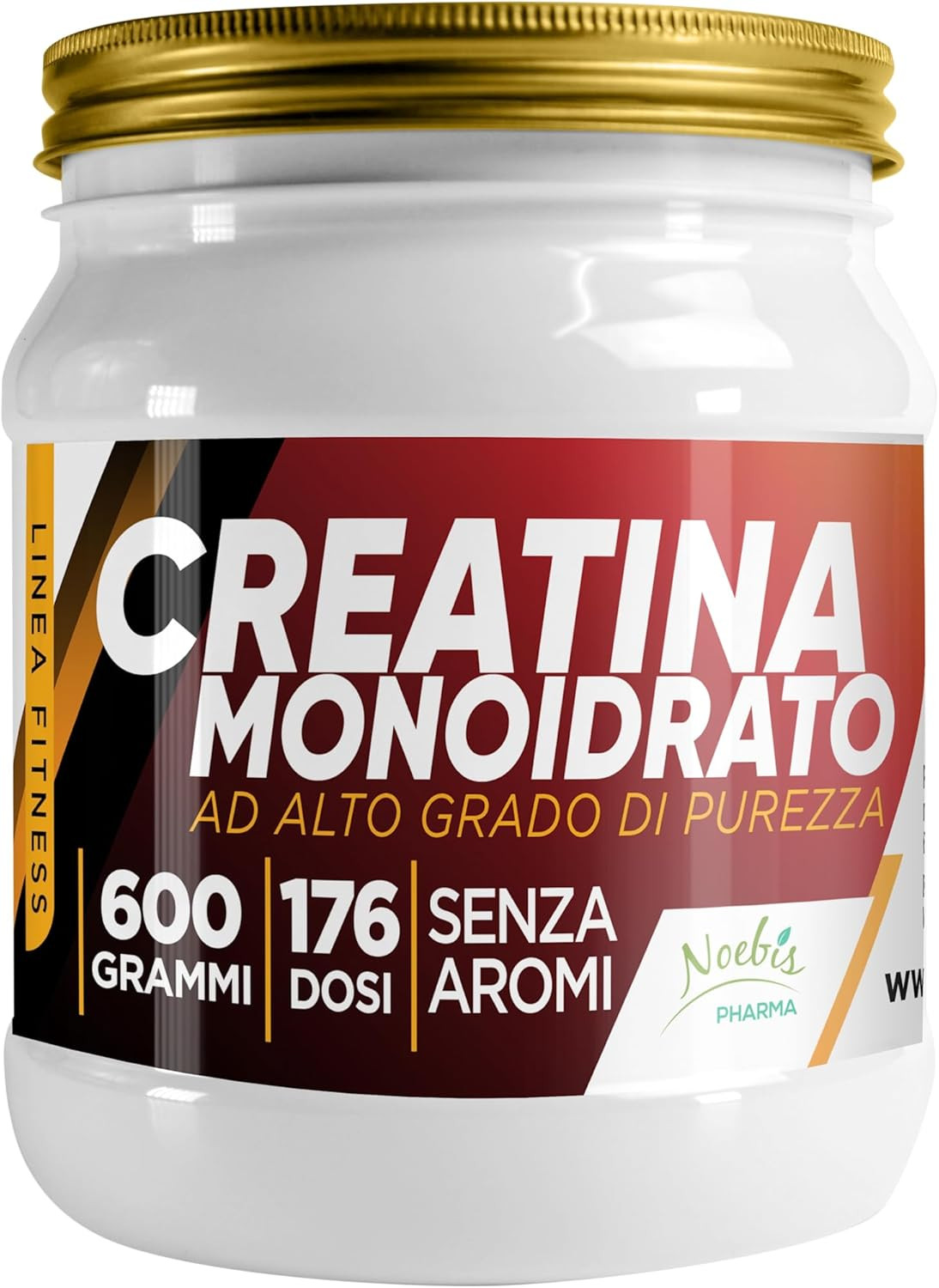 Creatina Monoidrato 600g Pura | 176 Dosi per Massa e Forza Muscolare