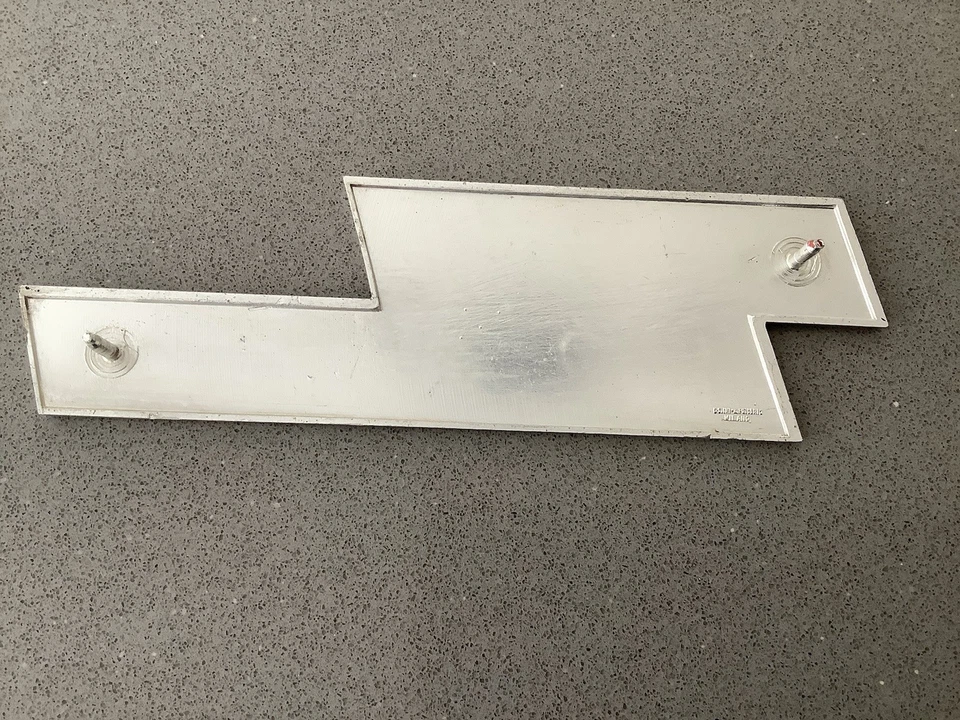 VINTAGE 1970s.FIAT 124 SPORT COUPE GENUINE ALLOY FIAT 124 SPORT REAR PANEL BADGE - image 2 of 4