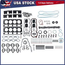 Head Gasket Camshaft Lifters Bolts Kit w/Lifters For Chevrolet GMC Buick 5.3L