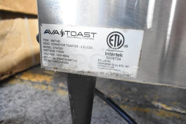 Horno tostador transportador de encimera comercial de acero inoxidable AvaToast CTA7001 Foto 4 de 4