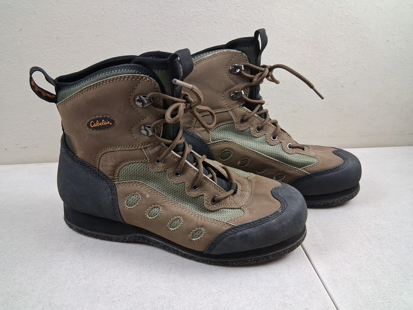 Cabela's Ultralight Felt Sole Fly Fishing Wading Boots Men's US 9 EE