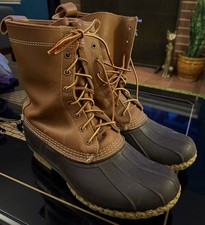 VTG L.L. Bean Boots Gore-Tex Thinsulate Lined Duck Boots 6" Men's 9 Made in USA