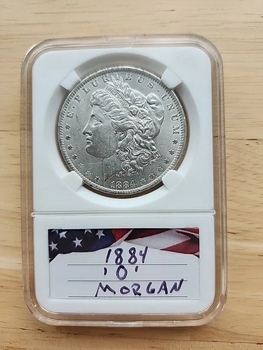 1884 O  Morgan Silver Dollar $1 Coin Circulated Uncertified 0.9 Fineness