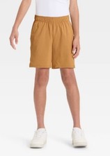 All In Motion Boys Athletic, Soft Stretch woven Shorts NWT Size S 6-7 Khaki