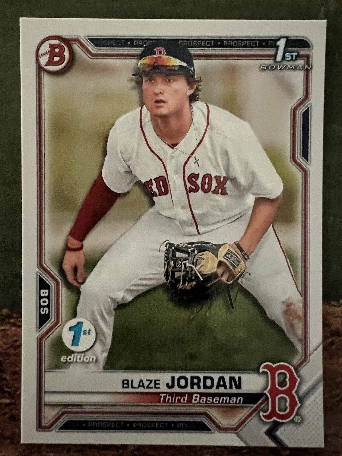 2021 Bowman 1st Edition 1st Bowman Prospect Blaze Jordan Boston Red Sox