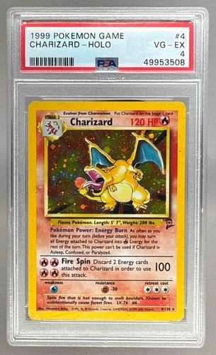 49953508 Charizard 2000 Pokemon Base 2 #4 Holo PSA 4 PSA Mislabel as Base Set