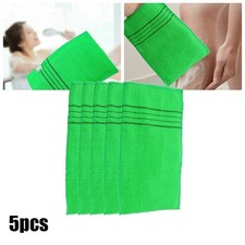 5Pcs Korean Italy Asian Exfoliating Bath Washcloth Body Scrub Shower Soft Towels