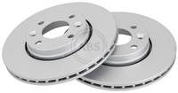 2X Bremsscheibe Beschichtet A.B.S. 18155 FüR ZOE Dacia Clio Citan Kangoo Lada 2