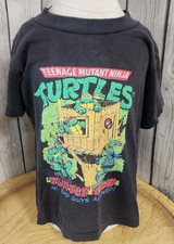 Vtg Teenage Mutant Ninja Turtles Turtle Club Shirt 90s TMNT Kids L USA Single ST