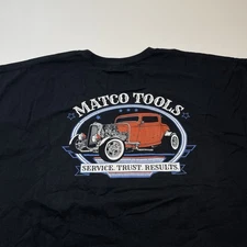 Matco Tools Mens Sz L Black Shirt Hot Rod Graphic Auto Mechanic Grunge