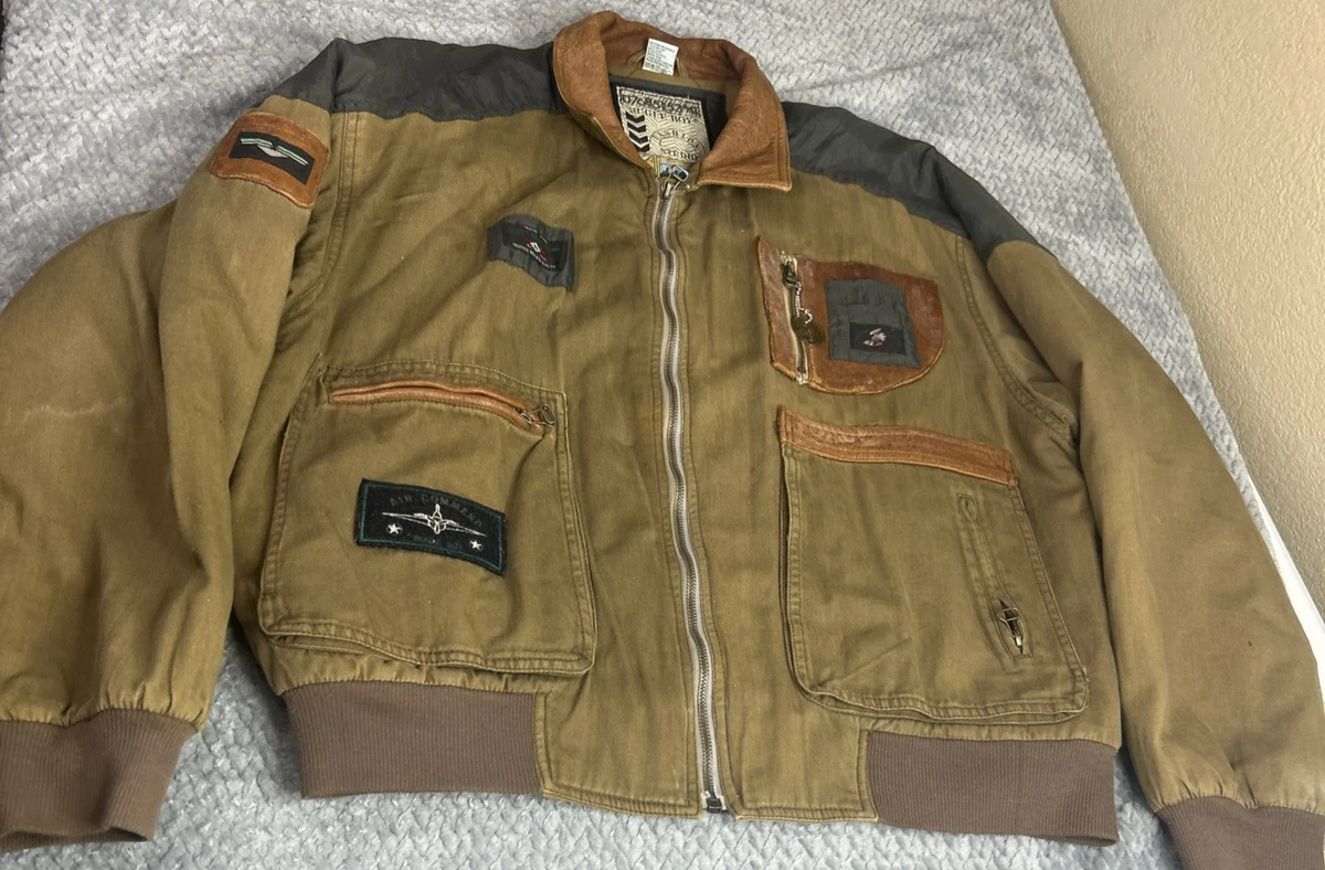 ジャケット・アウター 90s archive BUGLE BOY leather jacket A-2 Bugle Boy Coats, Jackets & Vests Leather Outer Shell for Men for