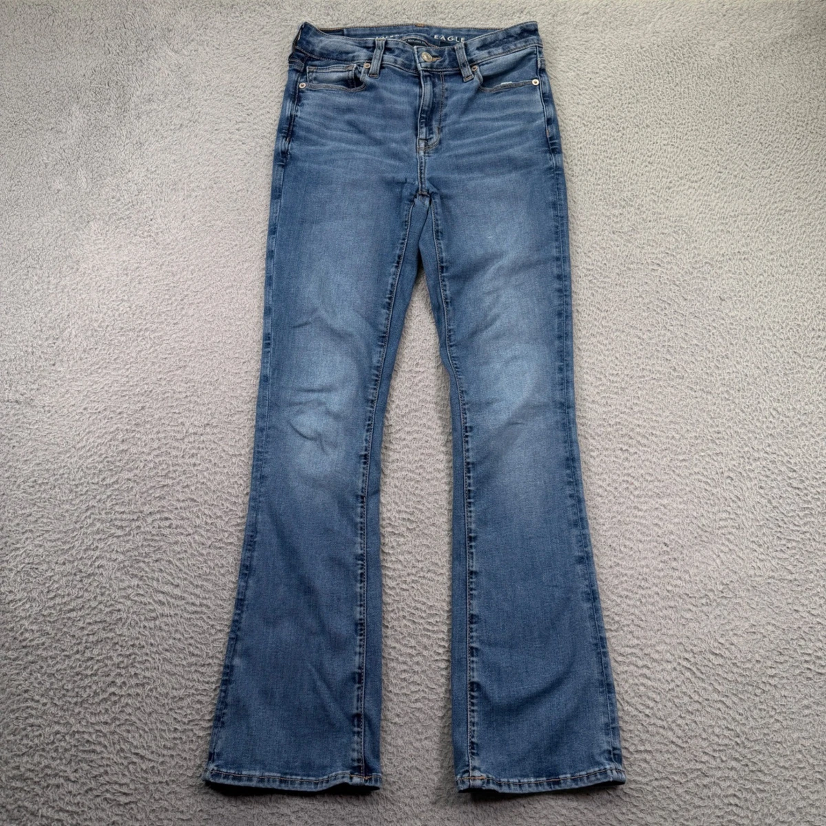 Excellent Condition American Eagle Hi-Rise Skinny Kick Flare Denim