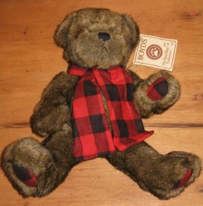 buffalo plaid teddy bear