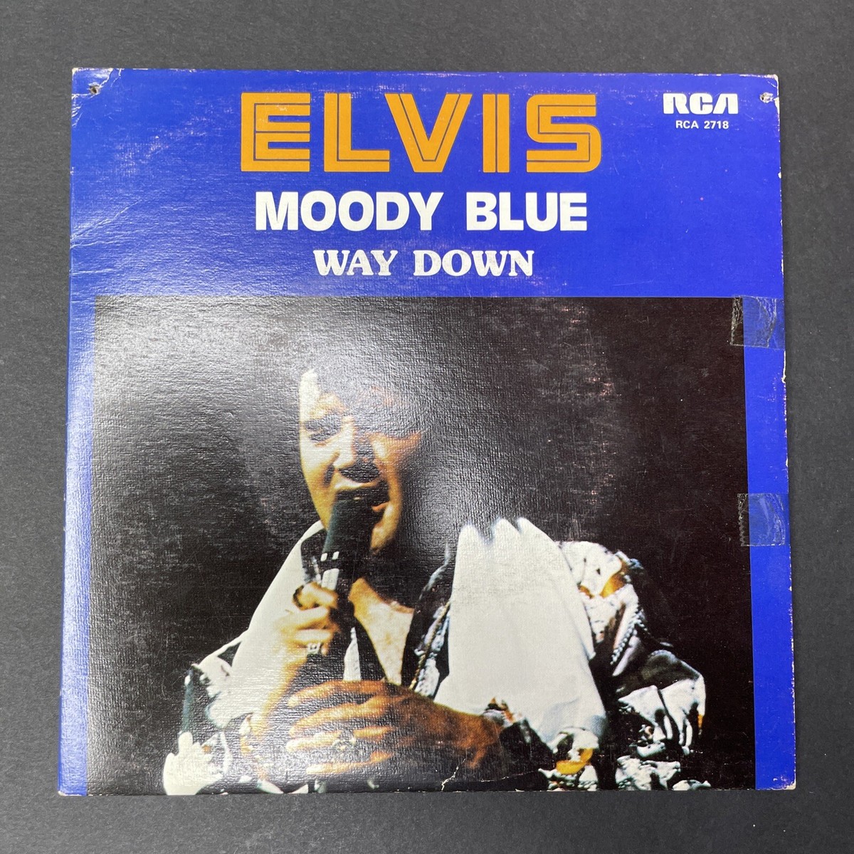 7” EP Elvis Presley Blue UK Original Elvis Presley, Moody Blue (Record,45rpm,7