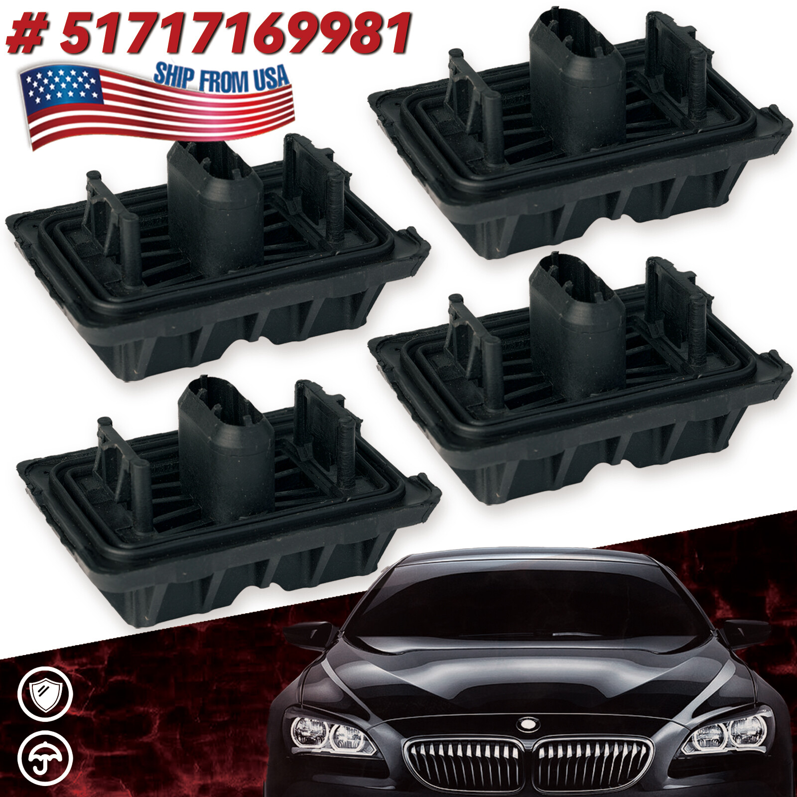4x Jack Pad Under Car Support Pad For BMW 1 2 3 4 6  Series Jack Point Plug Lift