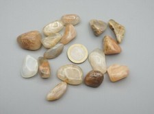 Echter MONDSTEIN Trommelsteine poliert ca. 100 g Wassersteine Heilsteine 
