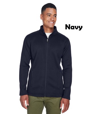 Devon & Jones Mens Bristol Full-Zip Sweater Fleece Winter Jacket