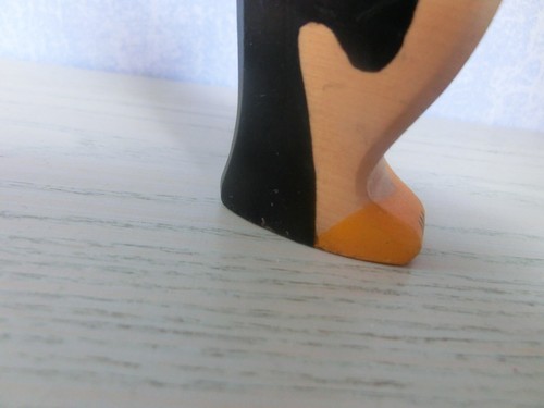 Holztiger Figur Rarität Pinguin alte Form mit Brandstempel - Picture 7 of 10