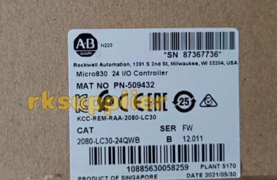 NEW Factory Sealed AB 2080-LC30-24QWB Micro830 24 I/O Controller US Stock